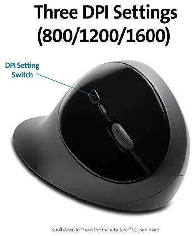 Kensington K75404EU kompiuterinė pelė RF belaidis + „Bluetooth“ 1600 DPI dešinei rankai