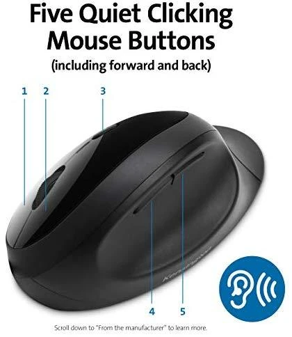 Kensington K75404EU kompiuterinė pelė RF belaidis + „Bluetooth“ 1600 DPI dešinei rankai
