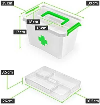 Orplast Antibakterinis pirmosios pagalbos rinkinys 6,5 rankena + įdėklas 30x20