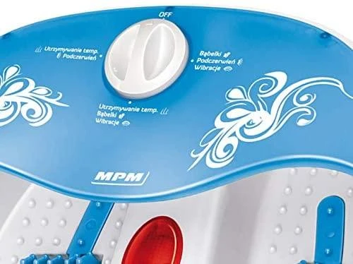 Masažinė pėdų vonelė MPM MMS-01, Baltos/Mėlynos spalvos