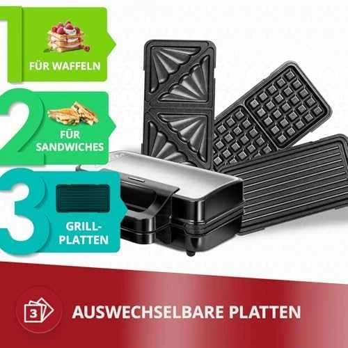 Sumuštinių keptuvas Sumuštinių keptuvė MPM MOP-43M 3 in 1
