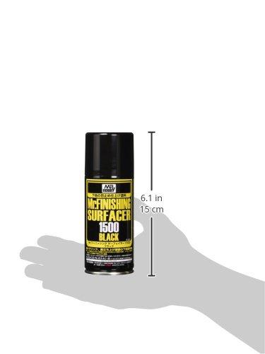 Mr Hobby Mr.Hobby Finishing Surfacer 1500 juodas gruntas, 170 ml balionėlis (B-526)
