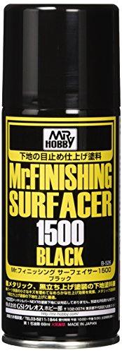 Mr Hobby Mr.Hobby Finishing Surfacer 1500 juodas gruntas, 170 ml balionėlis (B-526)