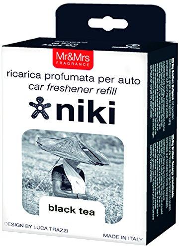 Mr&Mrs Fragrance Mr&Mrs NIKI Juodas TEA papildymas automobilių kvapui, citrusiniai vaisiai