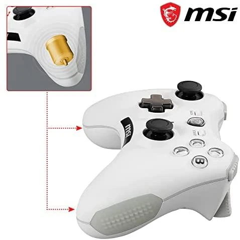 Žaidimų pultelis MSI Force GC20 V2, baltos spalvos