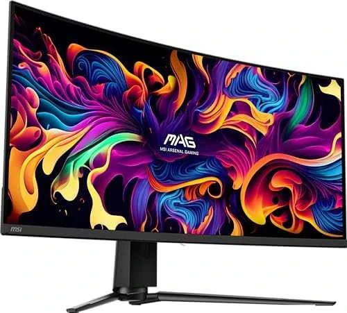 Žaidimų monitorius MSI MAG 341CQP, 34" UWQHD (3440x1440) QD-OLED lenktas, 21:9, 175Hz, 0.03ms, HDR