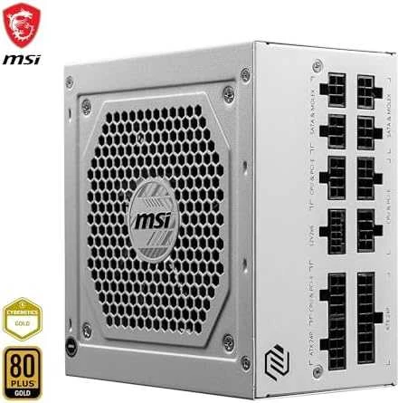 MSI Maitinimo šaltinis MAG A850GL PCIE5 WHITE / 80 PLUS Gold / 850W / Active PFC
