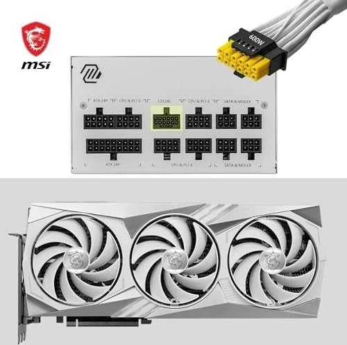 MSI Maitinimo šaltinis MAG A850GL PCIE5 WHITE / 80 PLUS Gold / 850W / Active PFC