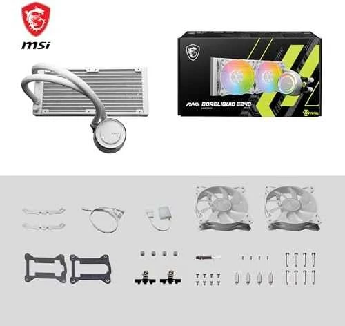 MSI MAG CORELIQUID E240 Baltas LIQUID COOLING