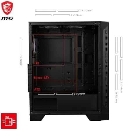 Kompiuterio korpusas MSI MAG Forge 120A AIRFLOW