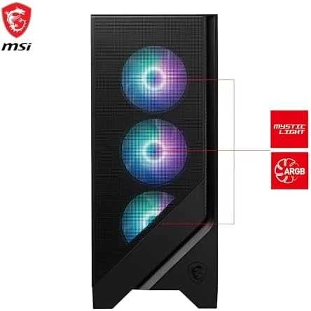 Kompiuterio korpusas MSI MAG FORGE 320R AIRFLOW, Micro Tower, Permatomas