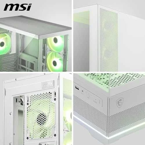 MSI MAG PANO 110R PZ Baltas kompiuterio korpusas Midi Tower