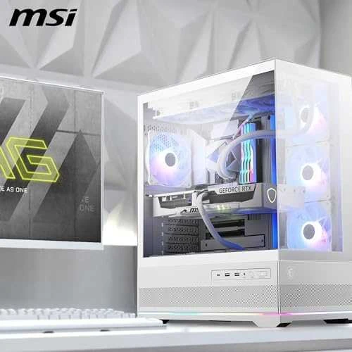 MSI MAG PANO 110R PZ Baltas kompiuterio korpusas Midi Tower