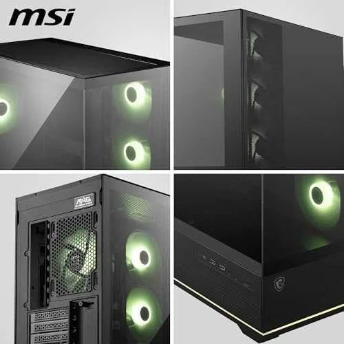 MSI MAG PANO 110R PZ kompiuterio korpusas Midi Tower Juodas