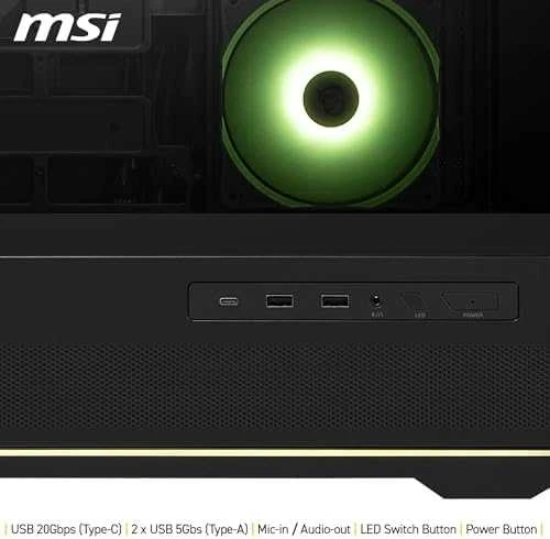 MSI MAG PANO 110R PZ kompiuterio korpusas Midi Tower Juodas