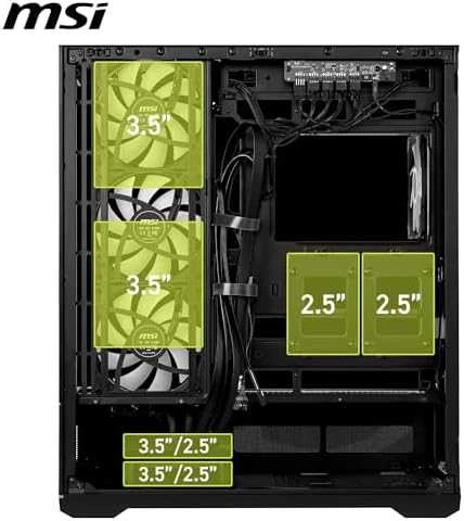 MSI MAG PANO 110R PZ kompiuterio korpusas Midi Tower Juodas