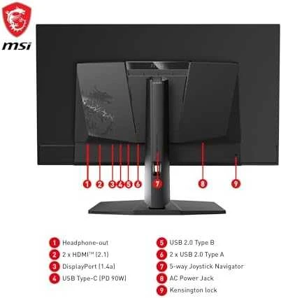 Monitorius MSI MPG 321URX - 240Hz | 4K | 32'' | QD OLED | 0.03ms