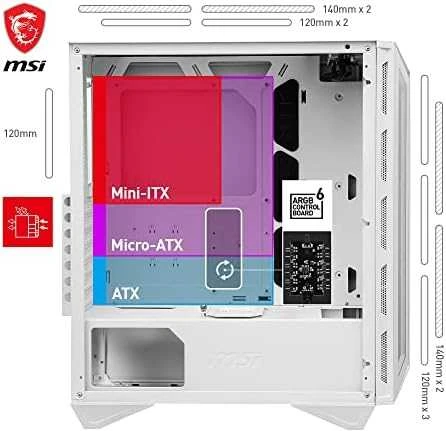 MSI | MPG GUNGNIR 110R | Side window | Mid-Tower | ATX | Baltas