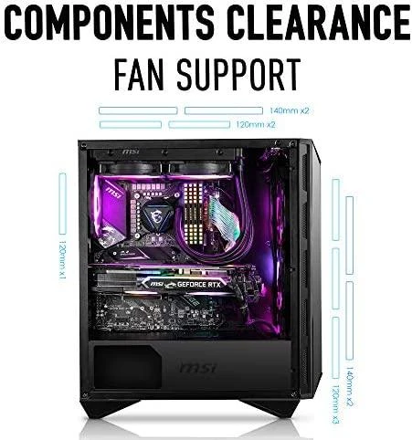 Kompiuterio korpusas MSI MPG GUNGNIR 110R/Mid Tower/Juodas
