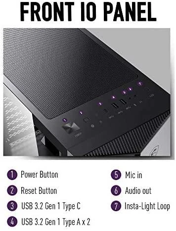 Kompiuterio korpusas MSI MPG GUNGNIR 110R/Mid Tower/Juodas