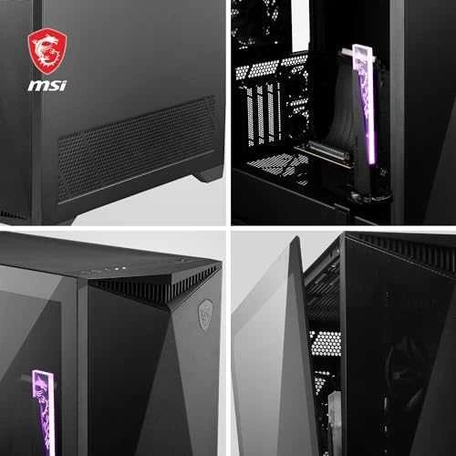 MSI | Kompiuterio korpusas | MPG GUNGNIR 300P AIRFLOW | Šoninis langas | Juodas | Vidutinio dydžio bokštas | ATX