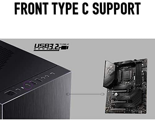 MSI MPG SEKIRA 100P Vidutinis bokštas 2xUSB 3.0 1xType C 4x120mm Juodas Ventiliatoriaus grūdinto stiklo langas