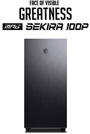 MSI MPG SEKIRA 100P Vidutinis bokštas 2xUSB 3.0 1xType C 4x120mm Juodas Ventiliatoriaus grūdinto stiklo langas