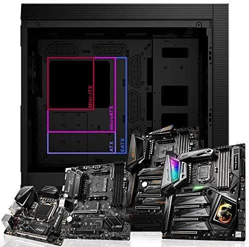MSI MPG SEKIRA 500P PC dėklas, Mid-Tower, USB 3.2, Juodas