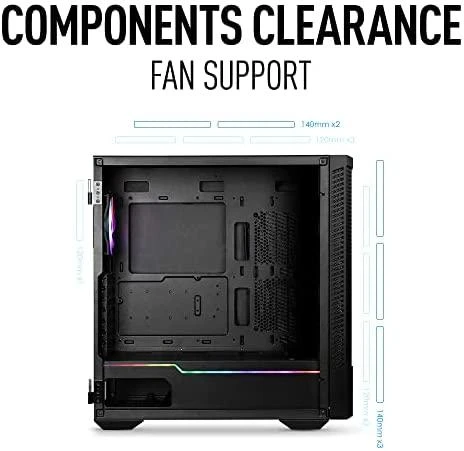 MSI | PC Case | MPG VELOX 100P AIRFLOW | Side window | Mid-Tower | ATX | Juodas