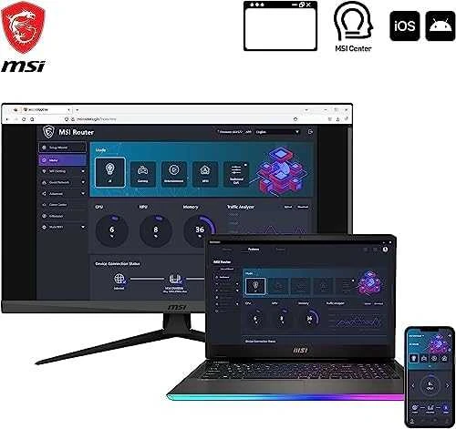 Belaidis maršrutizatorius MSI RadiX AXE6600 WiFi 6E