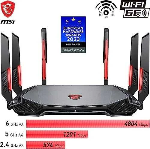 Belaidis maršrutizatorius MSI RadiX AXE6600 WiFi 6E