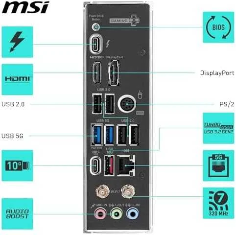 Pagrindinė plokštė MSI Z890 GAMING PLUS WIFI | Procesorių šeima Intel | Procesoriaus lizdas LGA1851 | DDR5 UDIMM | Palaikomos standžiojo disko sąsajos SATA, M.2 | SATA jungčių skaičius 4