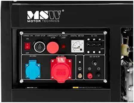 MSW Mobilus dyzelinis generatorius 240/400 V 8500 W 10 kVA 30 l