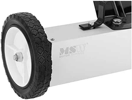 MSW Magnetinė šluota nagų drožlių rinkimui ant ratukų, plotis 45 cm