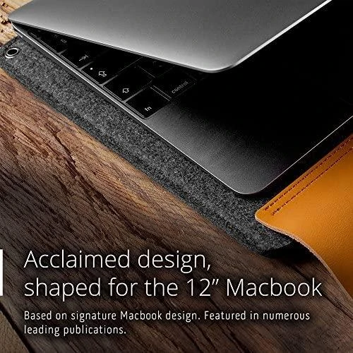 Mujjo MUJJO rankovė 12 colių Macbook - Tan