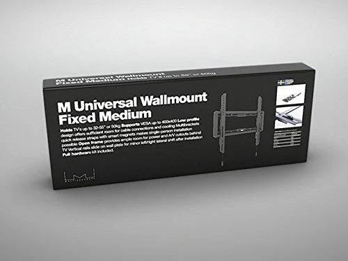 Laikiklis Multibrackets Daugialaikiai laikikliai MB UNIVERSALUS SIENOS MONTAVIMAS FIXED MEDIUM, MAX 50KG, VESA MAX 400X400 MM
