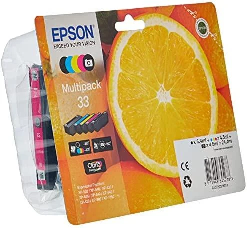 Ink cartridge Set Epson C13T33374011 (original , 24.4 ml, juodas, mėlynas, Magenta, violetinė, yellow)