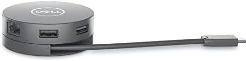 DELL 6 viename USB-C daugiaprievadis adapteris – DA305, laidinis, USB 3.2 Gen 2 (3.1 Gen 2) Type-C, 10, 100, 1000 Mbit/s, sidabrinis, 3840 x 2160 pikselių, Dell