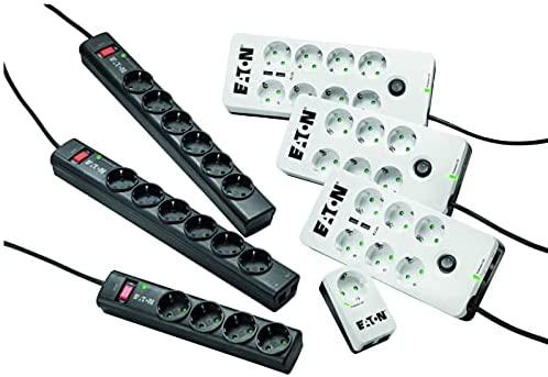 Eaton PB6TUD viršįtampių ribotuvas 6 AC išvestis(ys / čių) 220 - 250 V Juoda, Balta 1,5 m