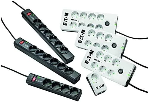 Eaton PS6TD viršįtampių ribotuvas 6 AC išvestis(ys / čių) 220 - 250 V Juoda, Balta 1 m