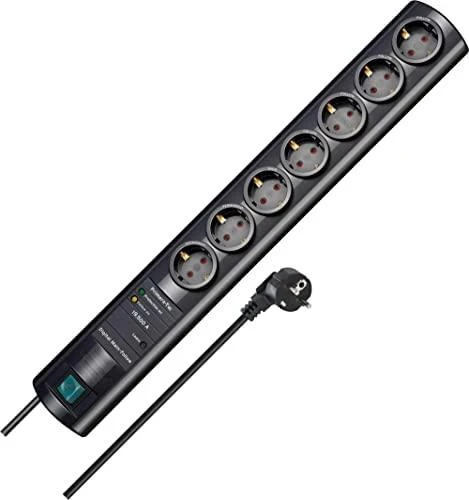Brennenstuhl ÜSS Primera-Tec 7x: 2+5, juoda, 2m