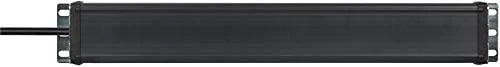 Brennenstuhl 19 "1.5", 8xCEE 7/4, 1xCEE 7/7, pet-protected connectors, 3m cable, sidabrinis / juodas 1156057018 / GT-663