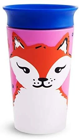MUNCHKIN mokomasis puodelis, raudona lapė, Miracle 360 Wildlove, 6mėn+, 266 ml, 05177702