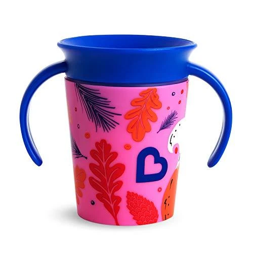 MUNCHKIN mokomasis puodelis su rankenomis, lapė, Miracle 360 Wildlove, 6mėn+, 177 ml, 05177402