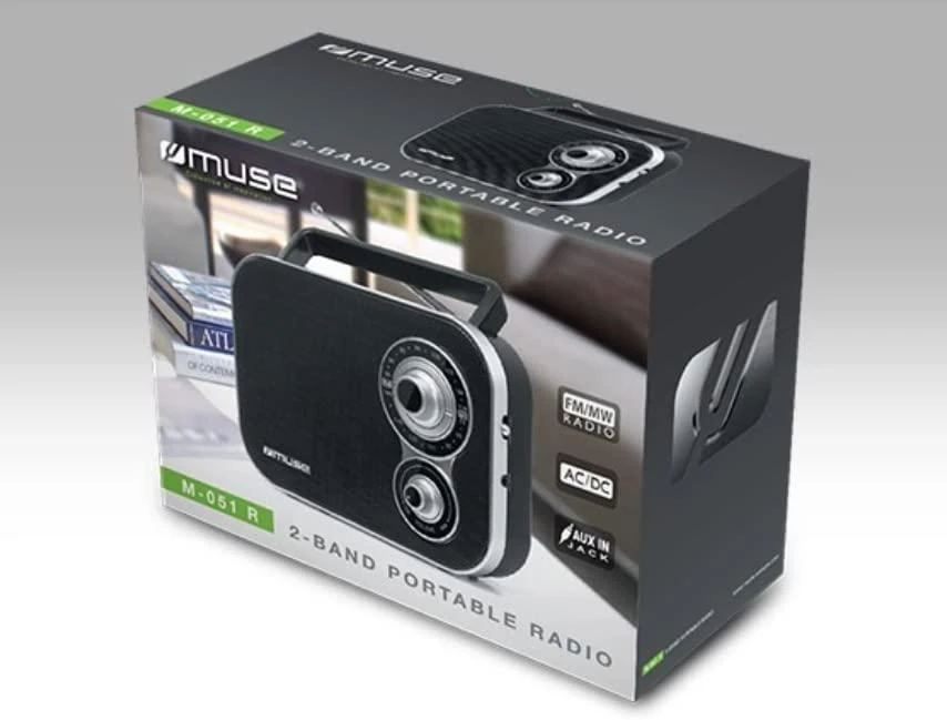 Muse M-051R radijo imtuvas, juodas