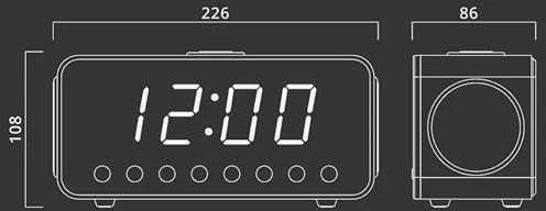 Muse | Clock radio | M-192CR | Juodas