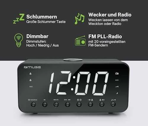 Muse | Clock radio | M-192CR | Juodas