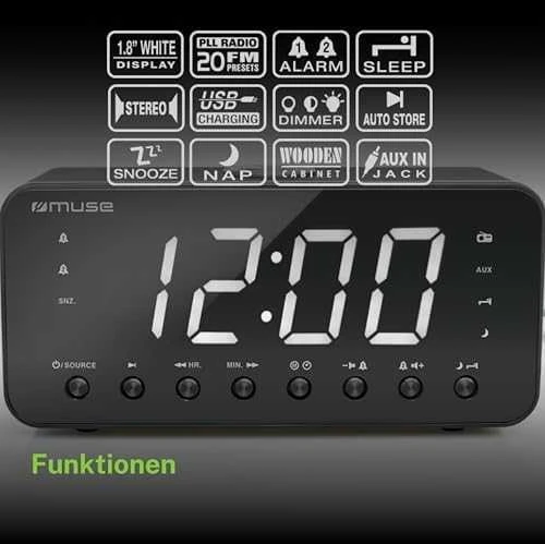 Muse | Clock radio | M-192CR | Juodas