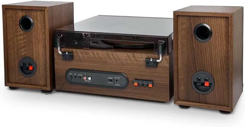 Muse Mūza | Patefono mikrosistema | MT-120MB | Stalčiaus tipo CD durelės | USB prievadas | AUX įėjimas