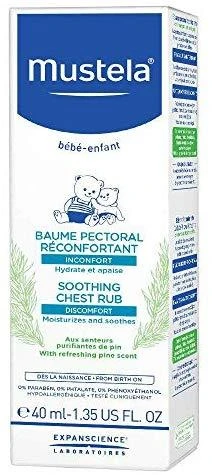 "Mustela" raminamasis krūtinės kremas 40ml